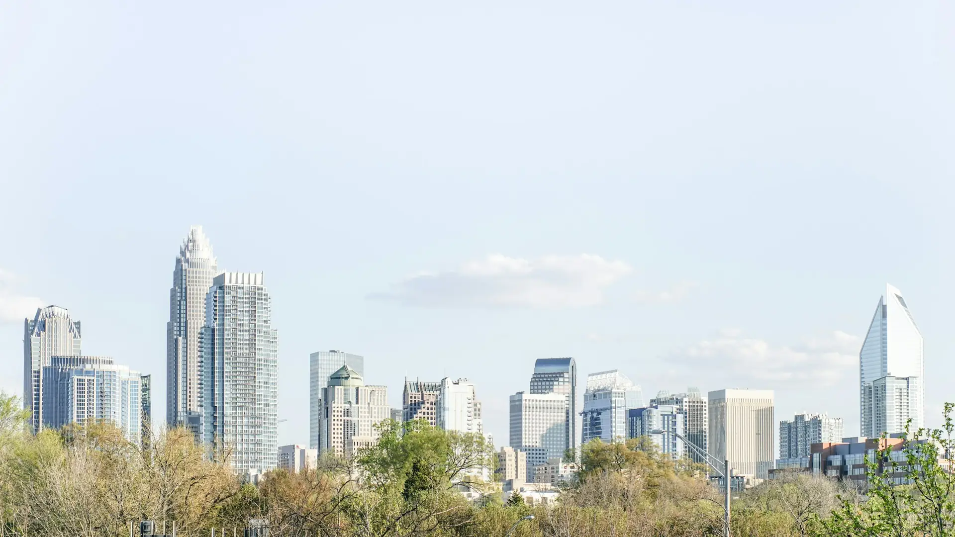 The Charlotte skyline