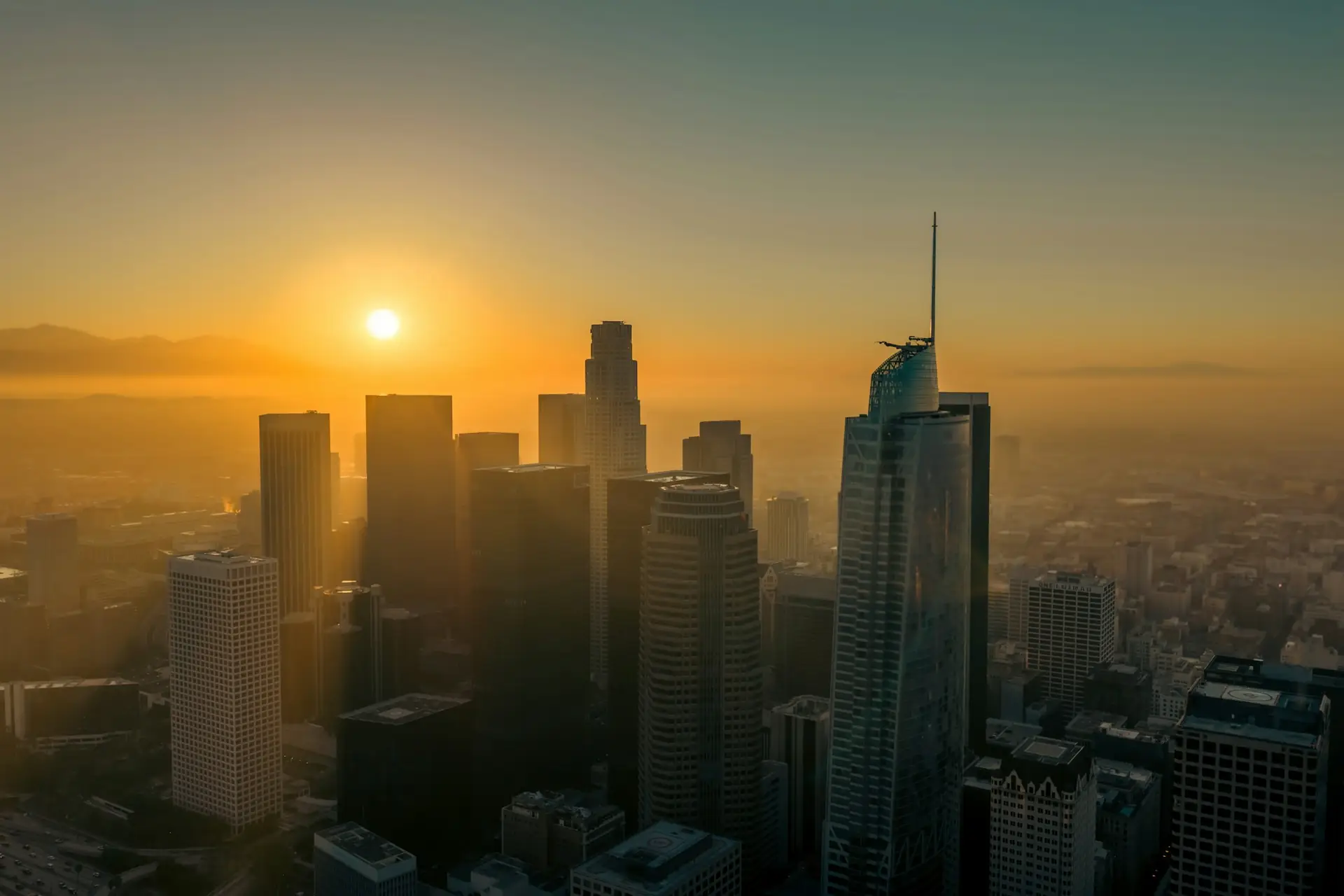 The Los Angeles skyline