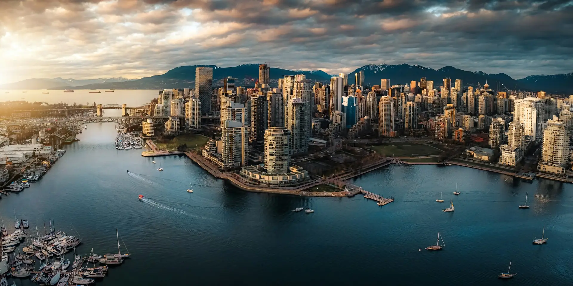 The Vancouver skyline